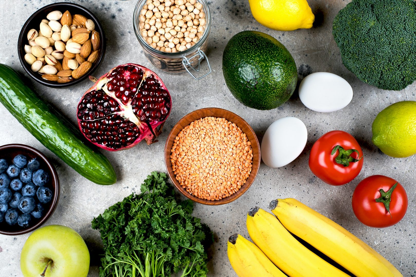 Healthy vegan food diet concept.